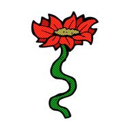 comic cartoon flower N89