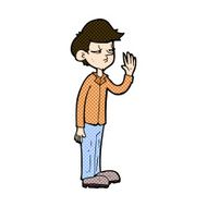 comic cartoon arrogant boy N3