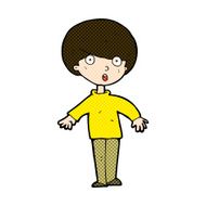 comic cartoon surprised man N37