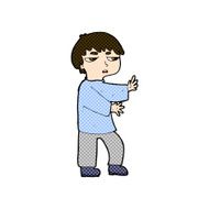 comic cartoon man gesturing N8