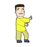 comic cartoon man gesturing N9