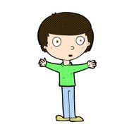 comic cartoon surprised man N39