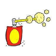 comic cartoon aerosol spray can N5