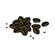comic cartoon coffee beans N6