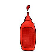 comic cartoon ketchup bottle N2