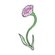 comic cartoon flower N90