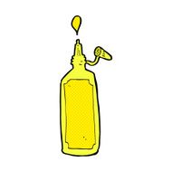 comic cartoon mustard bottle N3