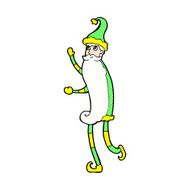 comic cartoon skinny santa N3