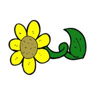 comic cartoon flower N92