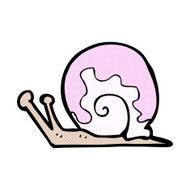 comic cartoon snail N12