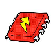 comic cartoon computer chip N8