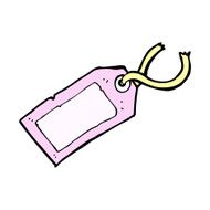comic cartoon luggage tag N12