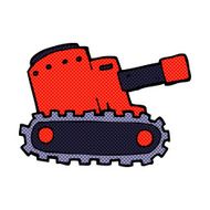 comic cartoon army tank N3