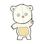cute comic cartoon polar bear N6