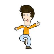 comic cartoon man dancing N3