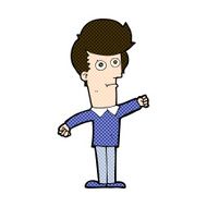 comic cartoon man punching N3