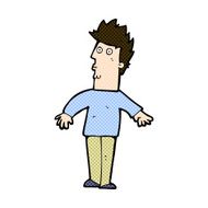 comic cartoon surprised man N40