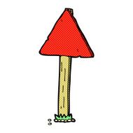 comic cartoon sign post N16