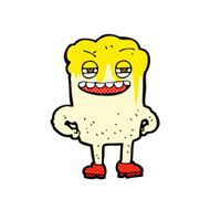 comic cartoon happy tooth N12