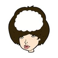 comic cartoon empty headed woman N3