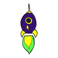 comic cartoon spaceship N14