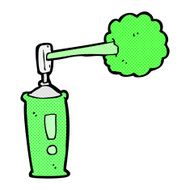 comic cartoon spray can N23