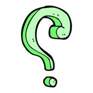 comic cartoon question mark N3