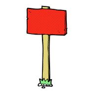 comic cartoon signpost N4