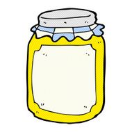 comic cartoon jar of honey