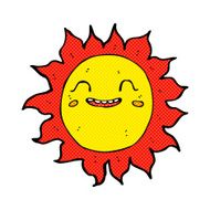 comic cartoon happy sun N3