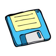 comic cartoon old computer disk N3