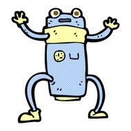 comic cartoon robot N53