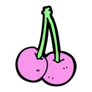comic cartoon cherries N8
