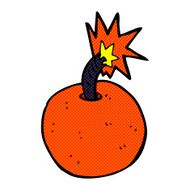 comic cartoon burning bomb N7