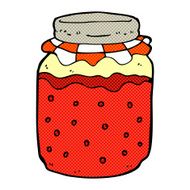 comic cartoon jam jar