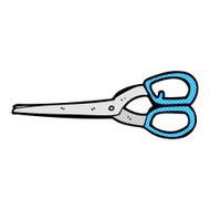 comic cartoon scissors N12
