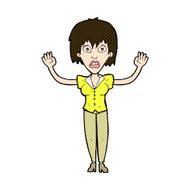 comic cartoon woman stressing out N6