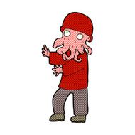 comic cartoon alien man N3