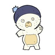 cute comic cartoon polar bear N7