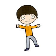 comic cartoon happy boy N62