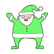 comic cartoon santa claus N59