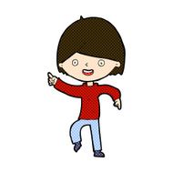 comic cartoon man pointing N57