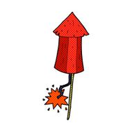 comic cartoon old wood rocket N2