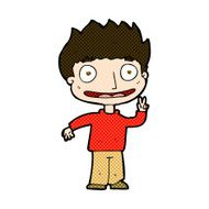 comic cartoon happy boy N63