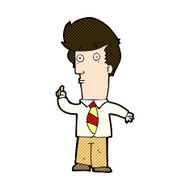 comic cartoon man with question N3