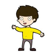 comic cartoon happy boy N65