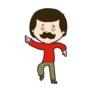 comic cartoon dancing dad N3