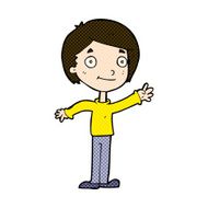 comic cartoon happy boy N66