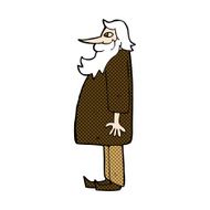comic cartoon bearded old man N11