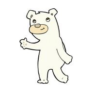 cute comic cartoon polar bear N8